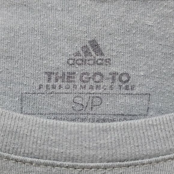 ADIDAS WOMENS GRAY GO TO PERFORMANCE T-SHIRT, SIZE SMALL - Picture 2 of 4